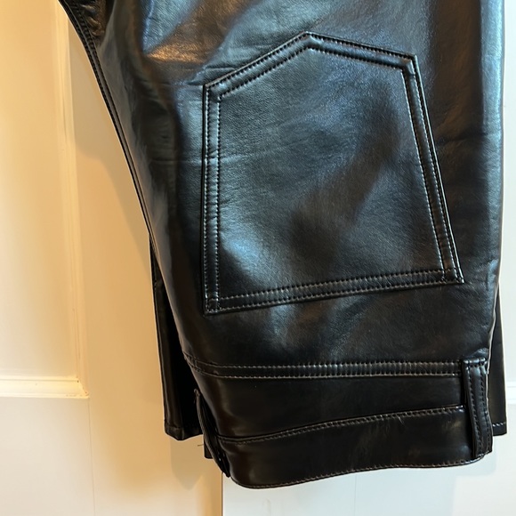 AGOLDE Recycled Leather Relaxed Boot Pant in Detox, Size 27 - Picture 4 of 9